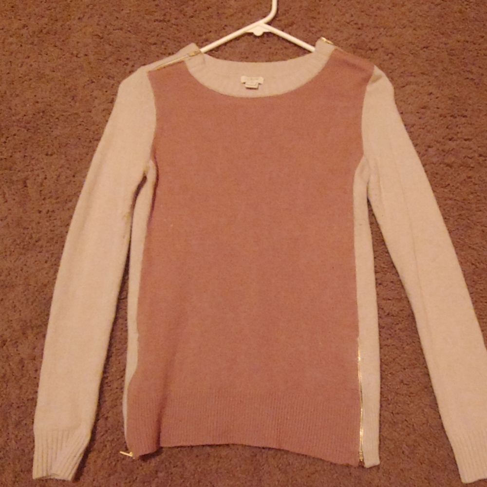 J. Crew Zipper Knit Sweater